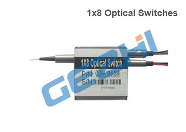 Kleines mechanisches Optikschalter-niedriges Quergespräch der Faser-1x8 mit LC-/UPCverbindungsstück
