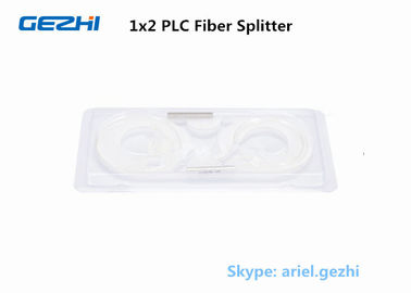 Stahlrohr-bloßer Faser 250μm Faser-Teiler PLC-1x2 für Messverfahren und Laser-System